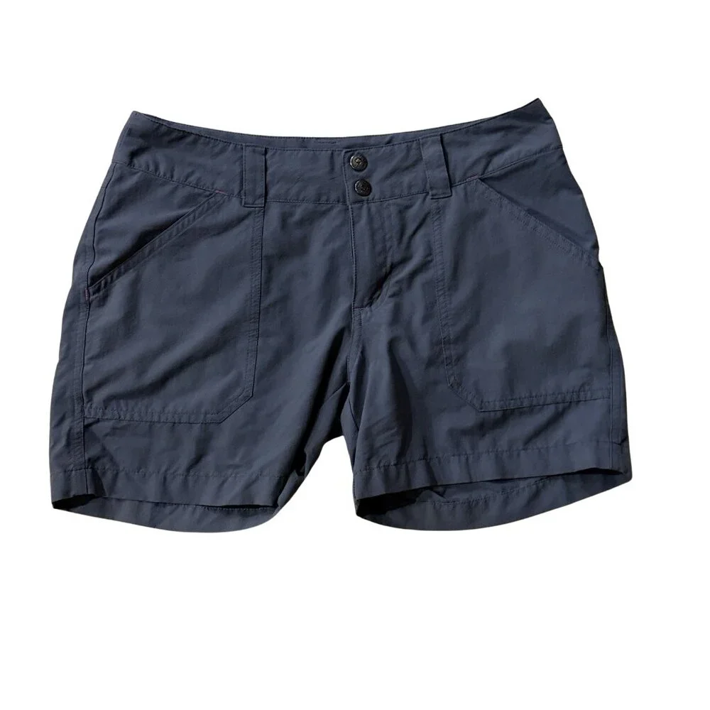 Patagonia Women’s Borderless Shorts Size 4 Gray Hiking Lightweight Outdoors